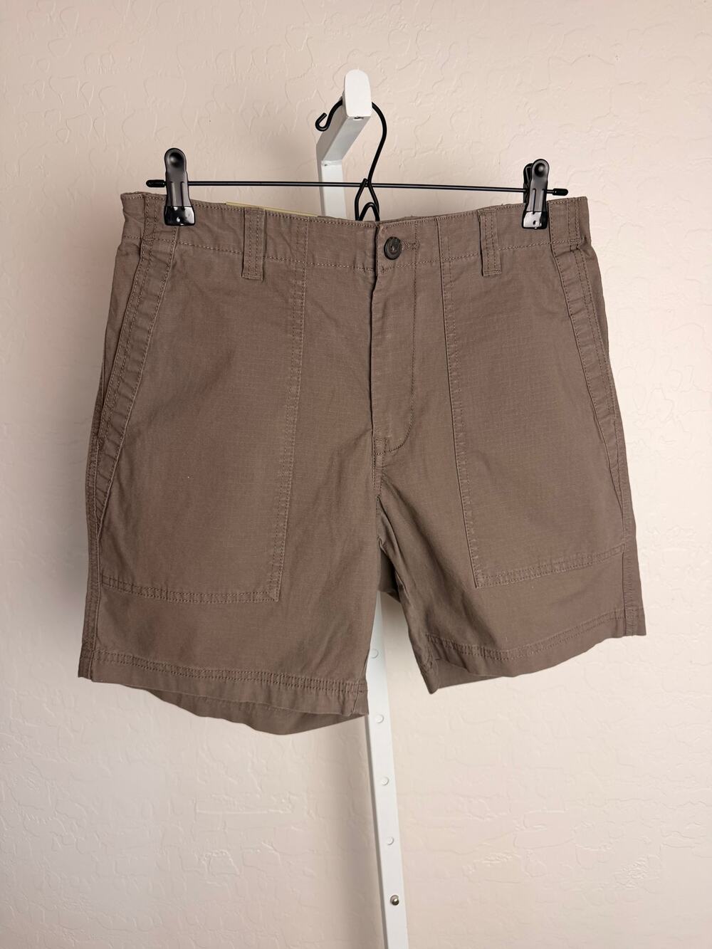 Goodfellow & Co Men’s Utility Shorts Brown Flex Waist Stretch Size Small NWT